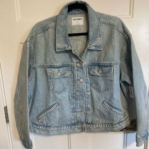 NWT cropped distressed Old Navy denim jacket 2X